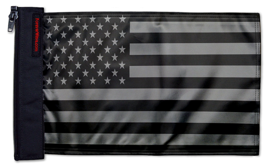 USA Subdued Tactical 12"x18" Forever Wave Flag for Golf Carts