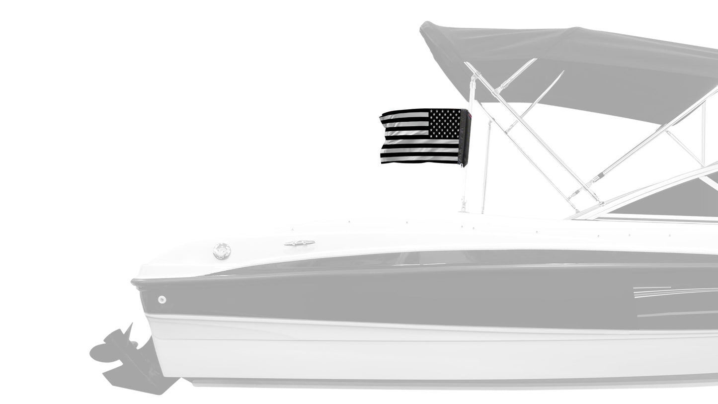 USA Subdued Tactical 12"x18" Forever Wave Flag for Boats