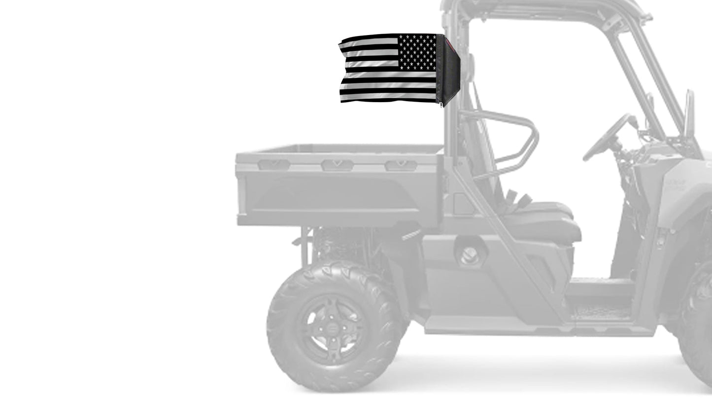 USA Subdued Tactical 12"x18" Forever Wave Flag for Golf Carts