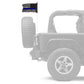USA Subdued Thin Blue Line 12"x18" Forever Wave Flag for Jeep Wrangler JK 2-Door 2007-2018