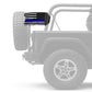 USA Subdued Thin Blue Line 12"x18" Forever Wave Flag for Jeep Wrangler JK 2-Door 2007-2018