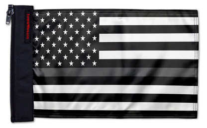 USA Subdued Thin Grey Line 12"x18" Forever Wave Flag for Jeep Wrangler CJ-7 and CJ-8 1976-1986