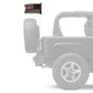 USA Subdued Thin Orange Line 12"x18" Forever Wave Flag for Jeep Wrangler JLU 4-Door 2018-Present