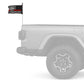 USA Subdued Thin Red Line Punisher 12"x18" Forever Wave Flag for Jeep Wrangler TJ 1996-2006