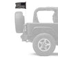 USA Subdued Thin White Line 12"x18" Forever Wave Flag for Jeep Wrangler JKU 4-Door 2007-2018
