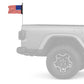 USA Ol' Glory - The Stars and Stripes 12"x18" Forever Wave Flag for Jeep Wrangler JKU 4-Door 2007-2018