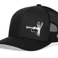 Fly Fishing Trucker Hat  |  Black Fly Fishing Snapback