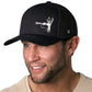 Fly Fishing Trucker Hat  |  Black Fly Fishing Snapback