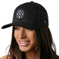 Dad Trucker Hat  |  Black  Snapback