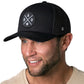 Dad Trucker Hat  |  Black  Snapback