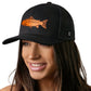 Salmon Trucker Hat  |  Black Salmon Snapback