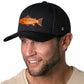 Salmon Trucker Hat  |  Black Salmon Snapback