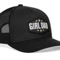 Girl Dad Trucker Hat  |  Black  Snapback