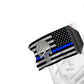 USA Subdued Thin Blue Line Punisher 12"x18" Forever Wave Flag