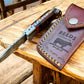 3-Inches Pocket Knife – Damascus Folding Blade with Pakka Wood Handle