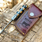 Damascus Pocket Knife with 3" Folding Blade & Olivewood Handle