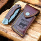 Everyday Carry Pocket Knife – 3" Damascus Folding Blade, Rosewood Handle