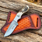 Western Knife with 3.4" Rasp Steel Blade & Antler Horn Handle
