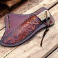 Best Ranch Cowboy Knife – 4" Rasp Steel Blade with Cross-draw Sheath