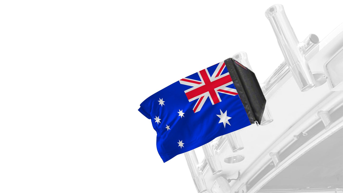 Australia 12"x18" Forever Wave Flag for Boats