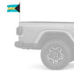 Bahamas 12"x18" Forever Wave Flag for Jeep Wrangler TJ 1996-2006