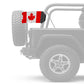 Canada 12"x18" Forever Wave Flag for Jeep Wrangler LJ 2003-2006