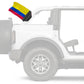 Colombia 12"x18" Forever Wave Flag for Bronco
