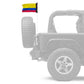 Colombia 12"x18" Forever Wave Flag for Jeep Wrangler LJ 2003-2006