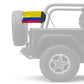 Colombia 12"x18" Forever Wave Flag for Jeep Wrangler JL 2-Door 2018-Present