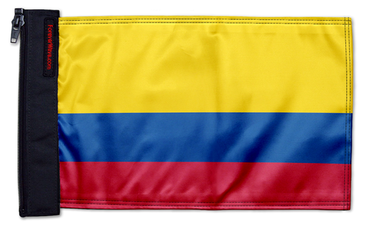 Colombia 12"x18" Forever Wave Flag for Jeep Wrangler JL 2-Door 2018-Present