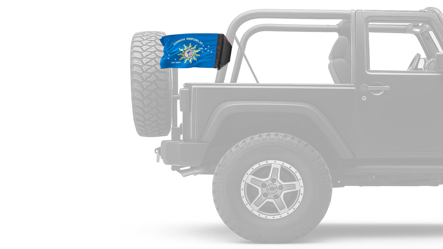 Conch Republic 12"x18" Forever Wave Flag