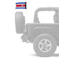 Costa Rica 12"x18" Forever Wave Flag