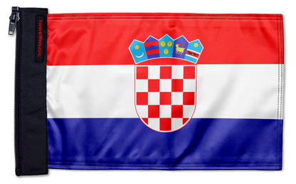 Croatia 12"x18" Forever Wave Flag for Jeep Wrangler JKU 4-Door 2007-2018
