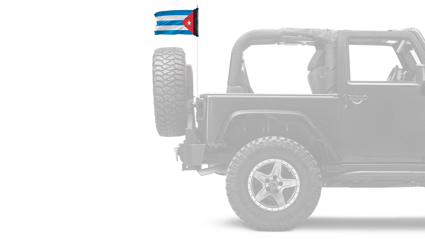Cuba 12"x18" Forever Wave Flag for Bronco