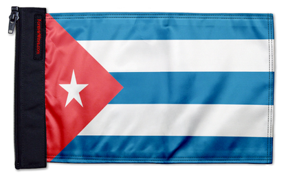 Cuba 12"x18" Forever Wave Flag for Jeep Wrangler JKU 4-Door 2007-2018