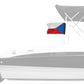Czech Republic 12"x18" Forever Wave Flag