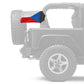 Czech Republic 12"x18" Forever Wave Flag for Jeep Wrangler LJ 2003-2006