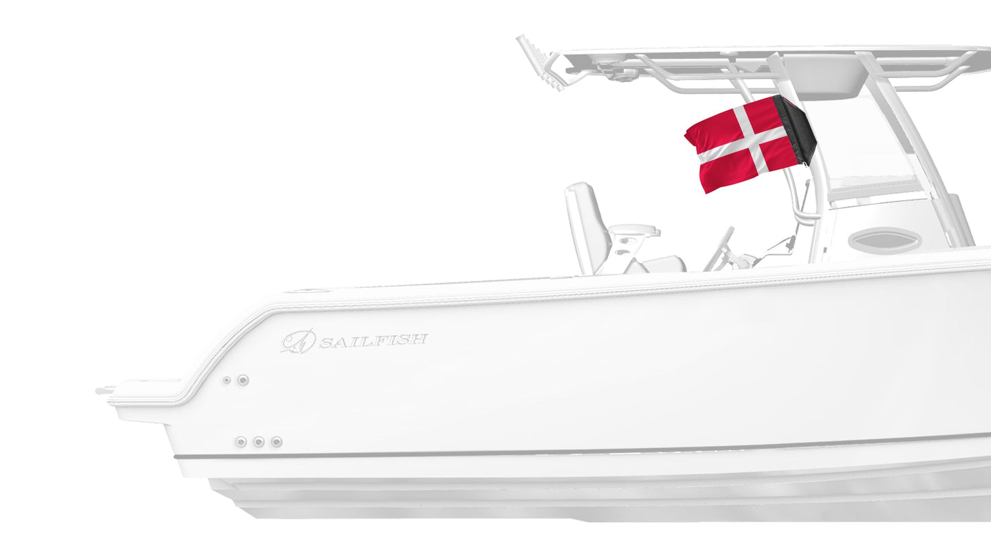 Denmark 12"x18" Forever Wave Flag