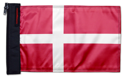 Denmark 12"x18" Forever Wave Flag for Jeep Wrangler JKU 4-Door 2007-2018