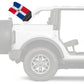 Dominican Republic 12"x18" Forever Wave Flag