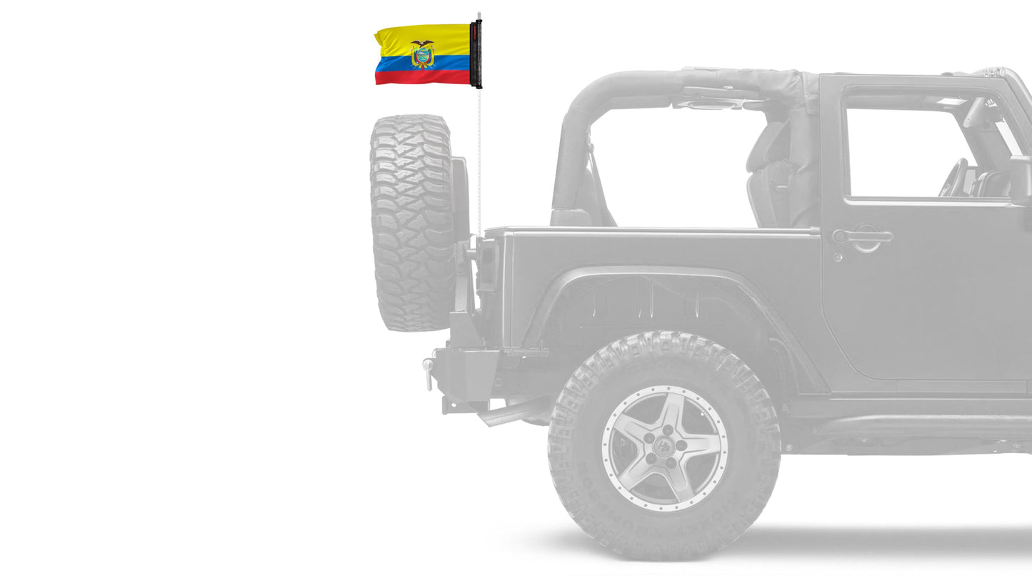 Ecuador 12"x18" Forever Wave Flag