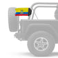 Ecuador 12"x18" Forever Wave Flag for Jeep Wrangler JKU 4-Door 2007-2018
