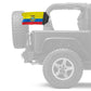 Ecuador 12"x18" Forever Wave Flag for Jeep Wrangler TJ 1996-2006