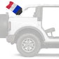 France 12"x18" Forever Wave Flag for Bronco