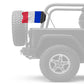 France 12"x18" Forever Wave Flag for Jeep Wrangler LJ 2003-2006