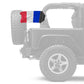 France 12"x18" Forever Wave Flag for Jeep Wrangler TJ 1996-2006