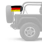 Germany 12"x18" Forever Wave Flag for Jeep Wrangler JL 2-Door 2018-Present
