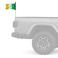 Ireland 12"x18" Forever Wave Flag for Jeep Wrangler JK 2-Door 2007-2018