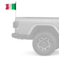 Italy 12"x18" Forever Wave Flag for Jeep Wrangler CJ-7 and CJ-8 1976-1986