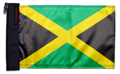 Jamaica 12"x18" Forever Wave Flag for Jeep Wrangler JKU 4-Door 2007-2018